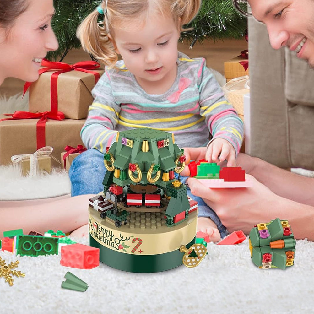 Christmas Tree Music Box Building DIY Block Kits