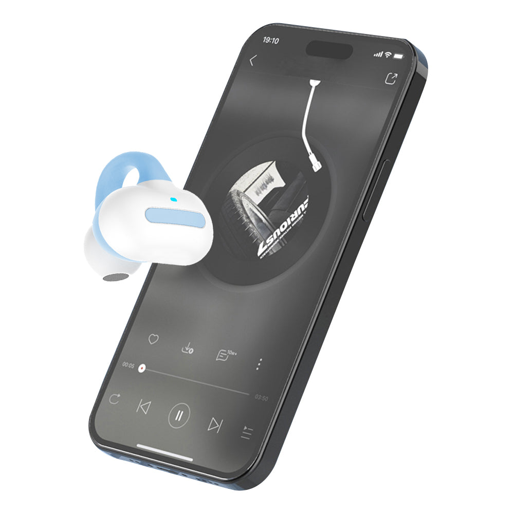 MG8 TWS Bluetooth 5.2 Ear-clip Bone Conduction Earphones with Charging Case
