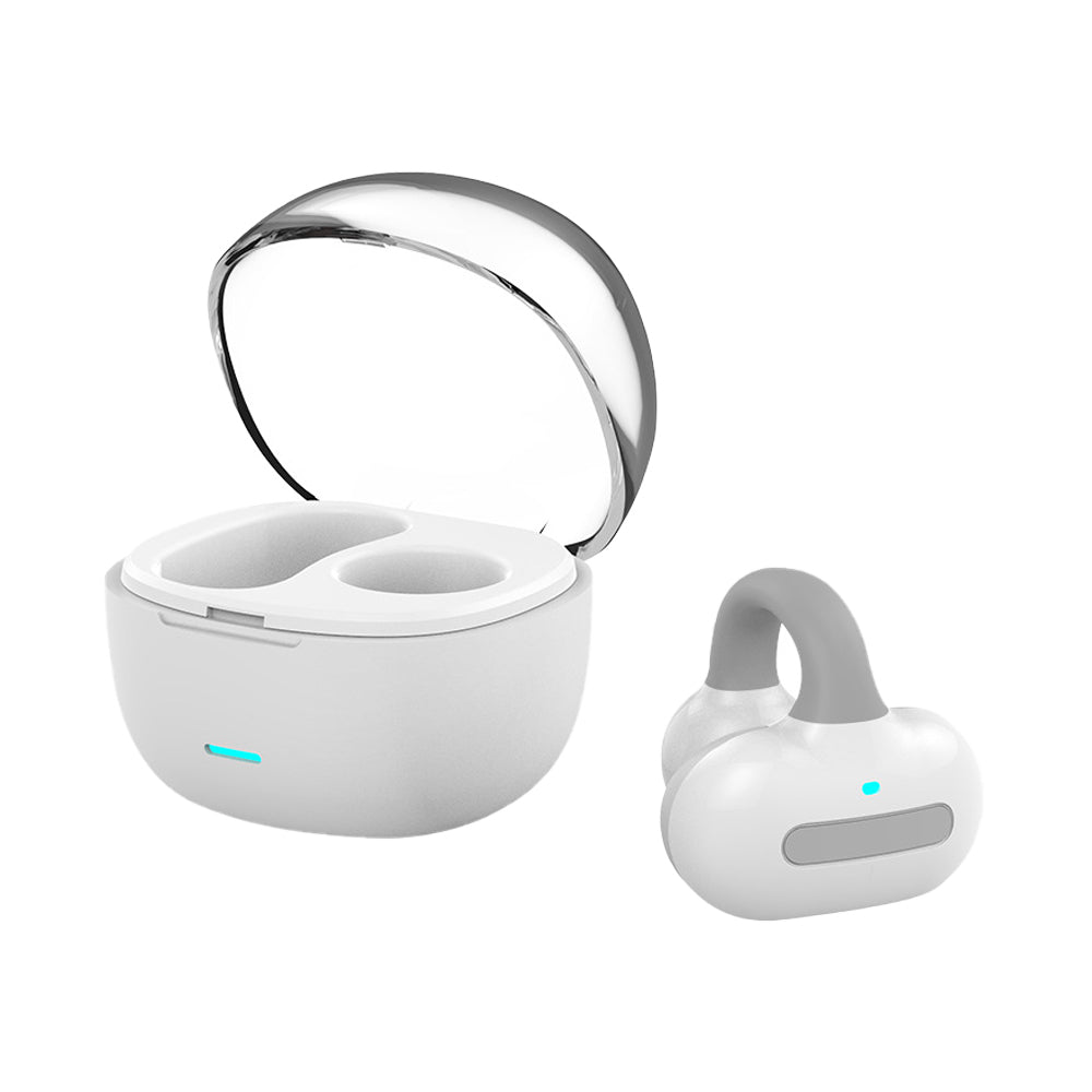 MG8 TWS Bluetooth 5.2 Ear-clip Bone Conduction Earphones with Charging Case
