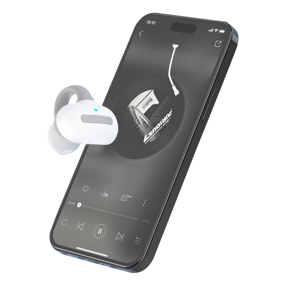 MG8 TWS Bluetooth 5.2 Ear-clip Bone Conduction Earphones with Charging Case