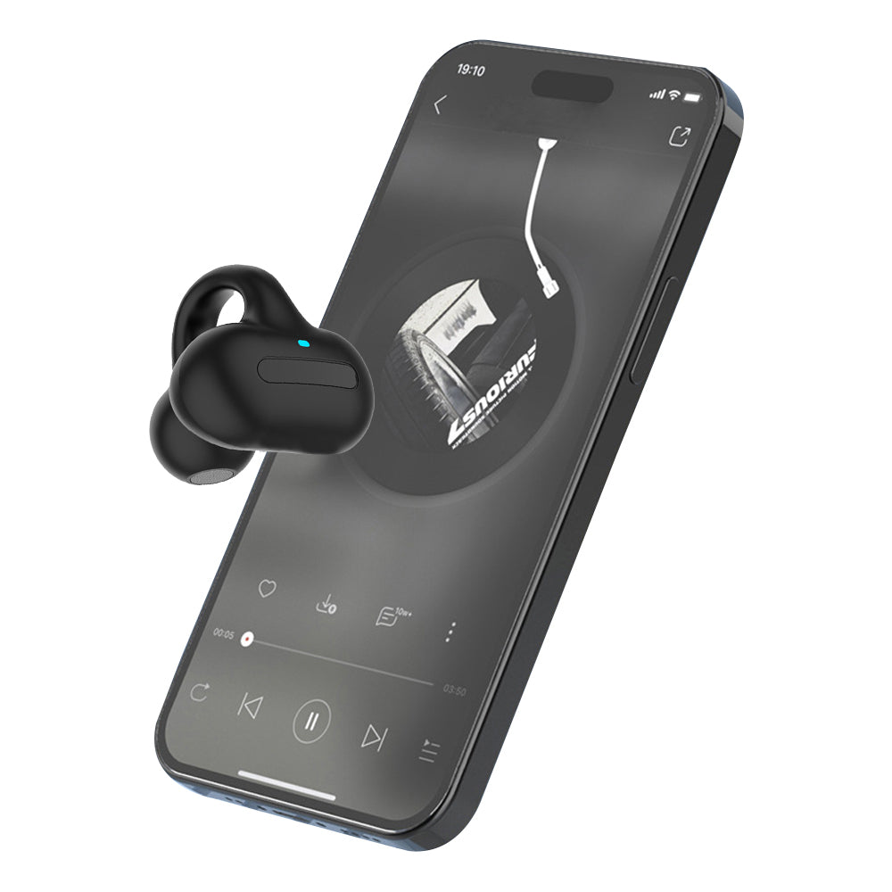 MG8 TWS Bluetooth 5.2 Ear-clip Bone Conduction Earphones with Charging Case