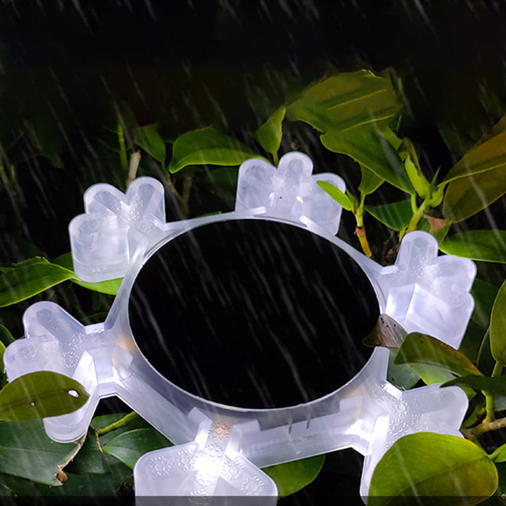 2Pcs Solar Snowflake LED Light Solar Lawn Wall Light Underground Light