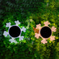 2Pcs Solar Snowflake LED Light Solar Lawn Wall Light Underground Light