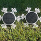 2Pcs Solar Snowflake LED Light Solar Lawn Wall Light Underground Light