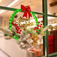 Christmas Wreath Light Dual Power Mode Hanging Christmas Garland Lights Xmas Decor
