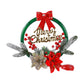 Christmas Wreath Light Dual Power Mode Hanging Christmas Garland Lights Xmas Decor