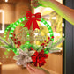 Christmas Wreath Light Dual Power Mode Hanging Christmas Garland Lights Xmas Decor
