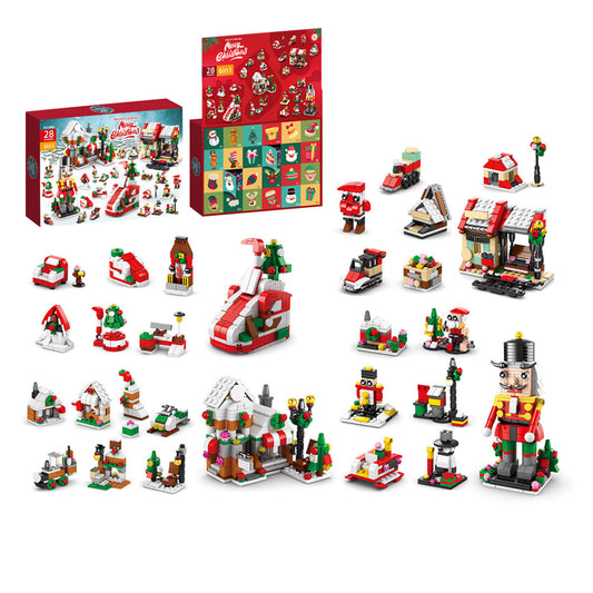 24 Days Christmas Advent Calendar Kids Building Blocks Playsets-Nutcracker