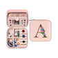 Initial Letter Travel Jewelry Box with Mirror-A