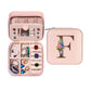 Initial Letter Travel Jewelry Box with Mirror-F
