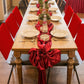 Christmas Santa Hat Chair Cover 6Pcs Red Santa Claus Hat Dining Chair Cover
