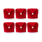 Christmas Santa Hat Chair Cover 6Pcs Red Santa Claus Hat Dining Chair Cover