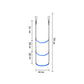 3/4/5 Step Boat Rope Ladder Portable Folding Ladder for Inflatable Boat Kayak Motorboat