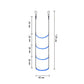 3/4/5 Step Boat Rope Ladder Portable Folding Ladder for Inflatable Boat Kayak Motorboat