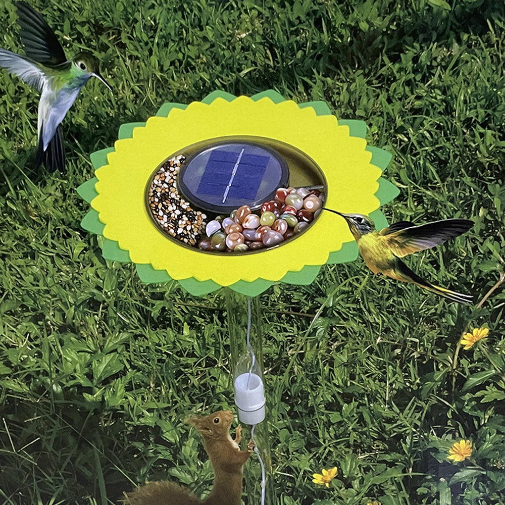 Solar Light Bird Feeder Hanging Wild Bird Feeder