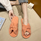 Women's Cross-strap Flat Slippers Breathable Open Toe Slippers