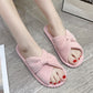 Women's Cross-strap Flat Slippers Breathable Open Toe Slippers