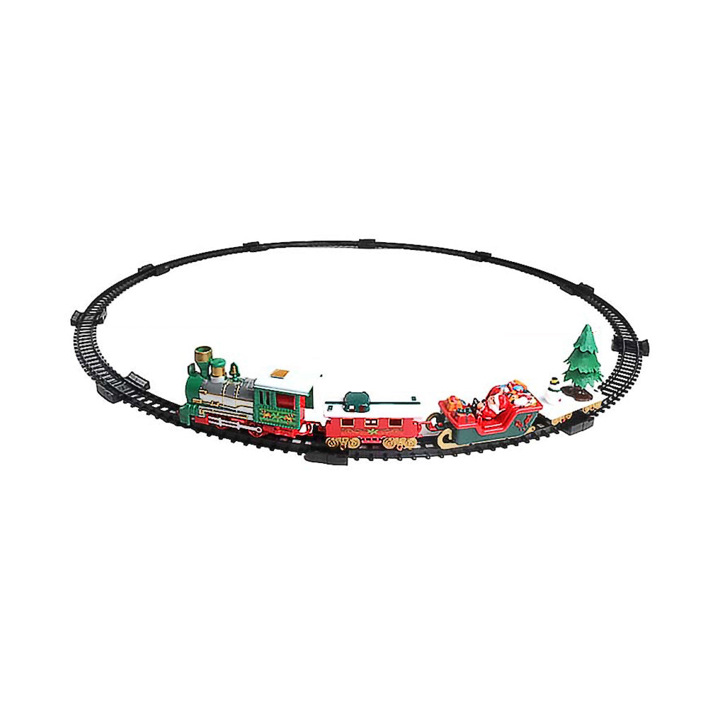 Electric Christmas Tree Train Set Around Tree with Sounds and Lights