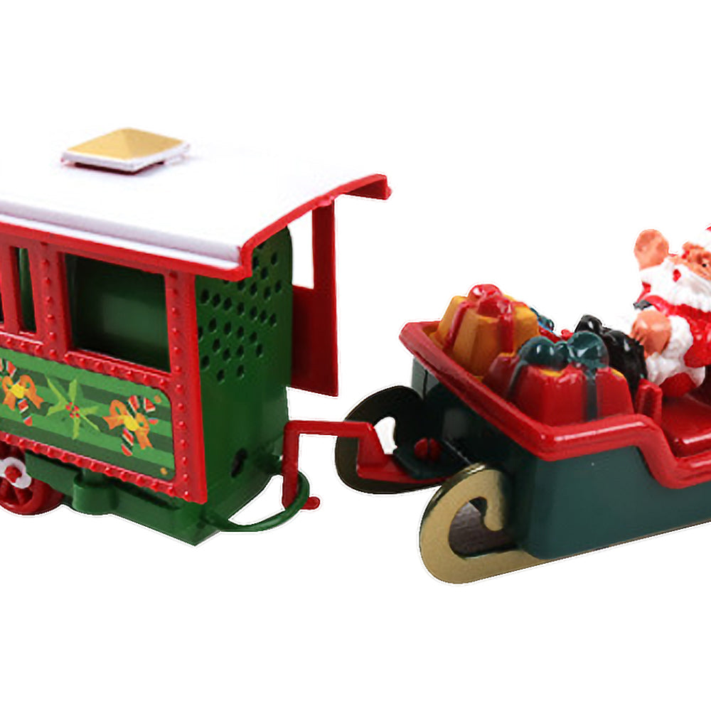 Electric Christmas Tree Train Set Around Tree with Sounds and Lights