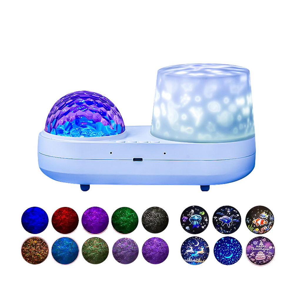 Ocean Projector Light Night Light Starry Sky Projection Lamp with 6 Projection Themes