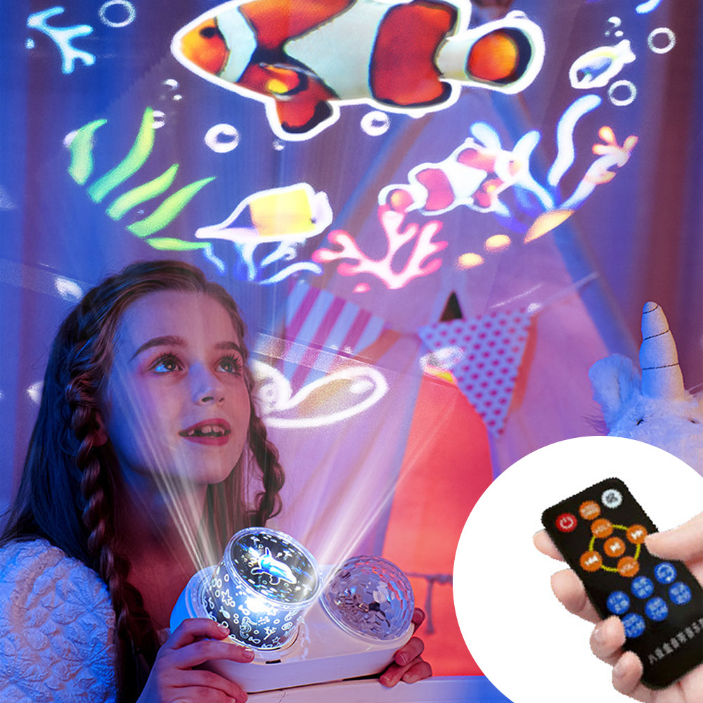 Ocean Projector Light Night Light Starry Sky Projection Lamp with 6 Projection Themes