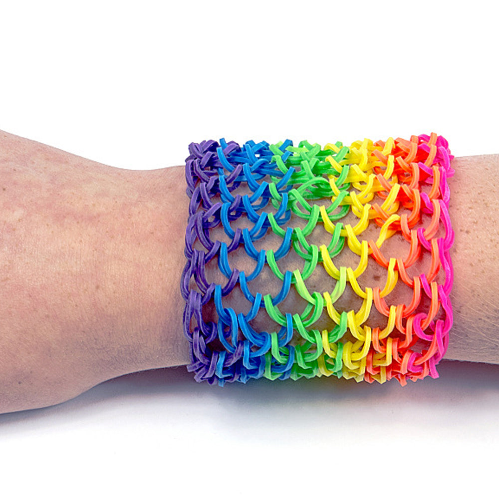 Loom Bands Kit Colorful Loom Bracelet DIY Rubber Band Bracelet Making Kit with Storage Box
