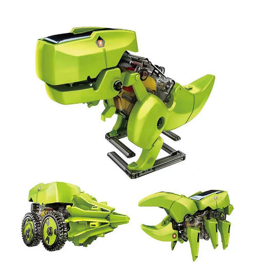 3-in-1 Robot Dinosaur Toys DIY Solar Actuated Robot Kit STEM Building Projects for Kids