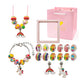16 Pcs DIY Bracelet Kids Charm Bracelet Making Kit Beads Bracelet DIY Craft