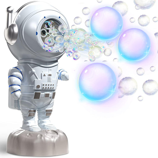 Kids Astronaut Bubble Machine Automatic Rotating Bubble Maker