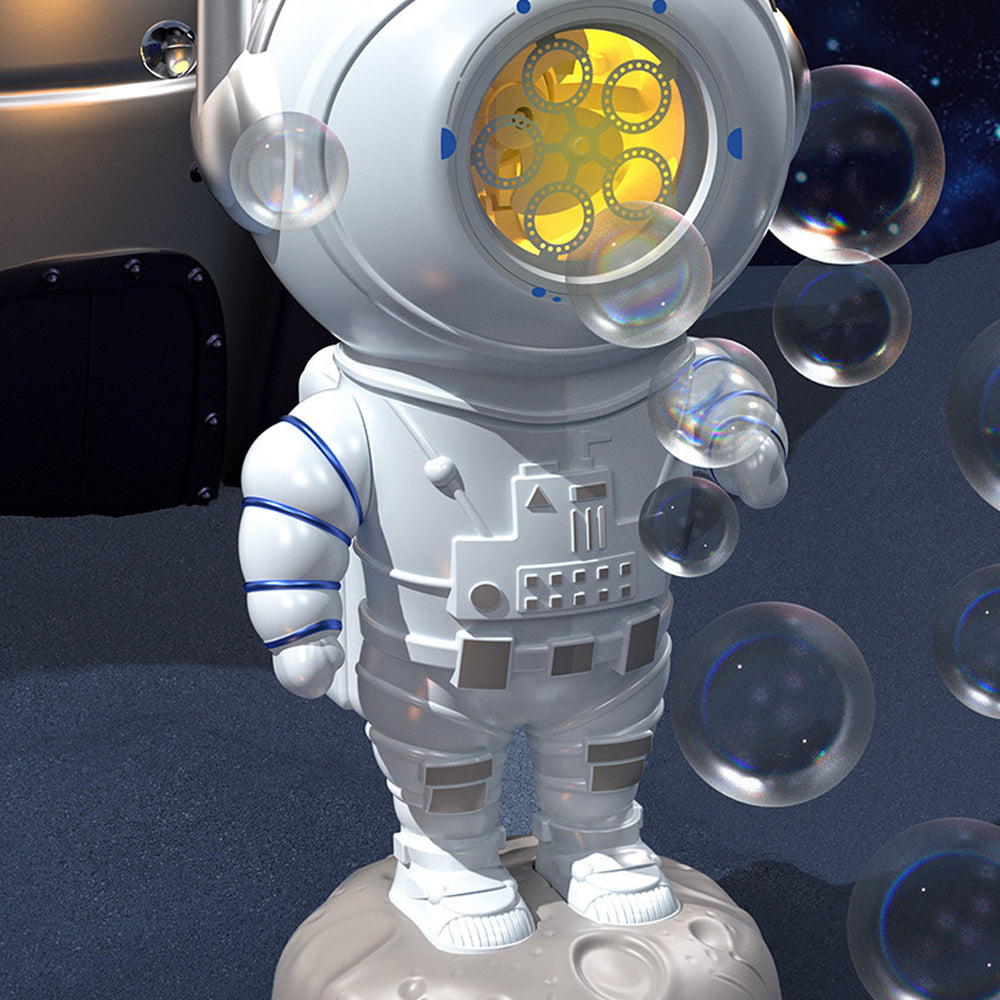 Kids Astronaut Bubble Machine Automatic Rotating Bubble Maker