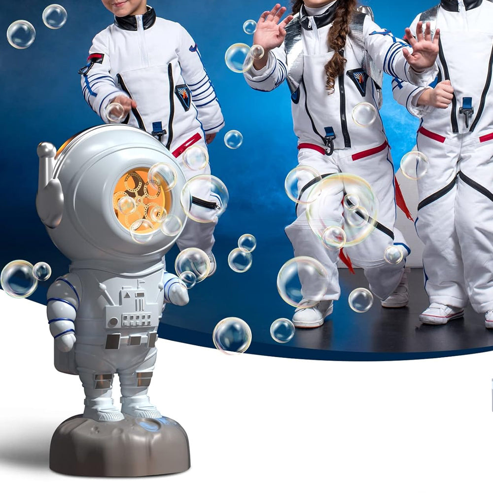 Kids Astronaut Bubble Machine Automatic Rotating Bubble Maker