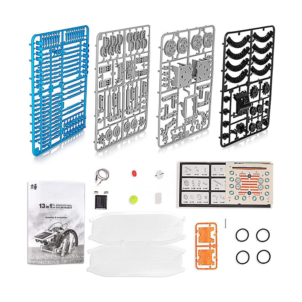 13-in-1 DIY Kids Solar Actuated Robot Kit