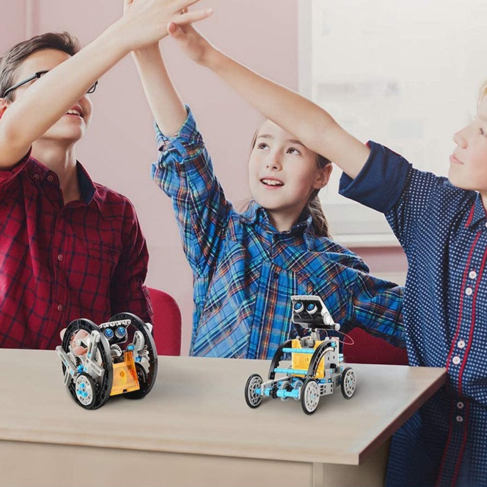 13-in-1 DIY Kids Solar Actuated Robot Kit
