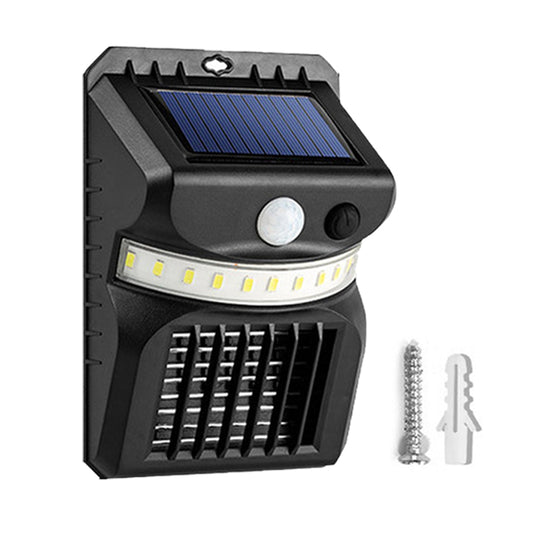 2-in-1 Solar 16/26LEDs Motion Sensor Mosquito Wall Lamp-White + Purple Light