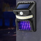 2-in-1 Solar 16/26LEDs Motion Sensor Mosquito Wall Lamp-White + Yellow + Purple Light