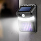 2-in-1 Solar 16/26LEDs Motion Sensor Mosquito Wall Lamp-White + Purple Light