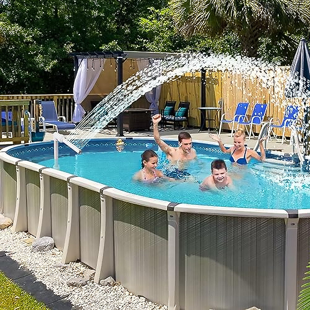 Swimming Pool Sprinkle Accessories Fountain Spray Water Bracket-Single Fountain Head and Pipe Adapter