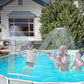 Swimming Pool Sprinkle Accessories Fountain Spray Water Bracket-Double Fountain Head and Pipe Adapter