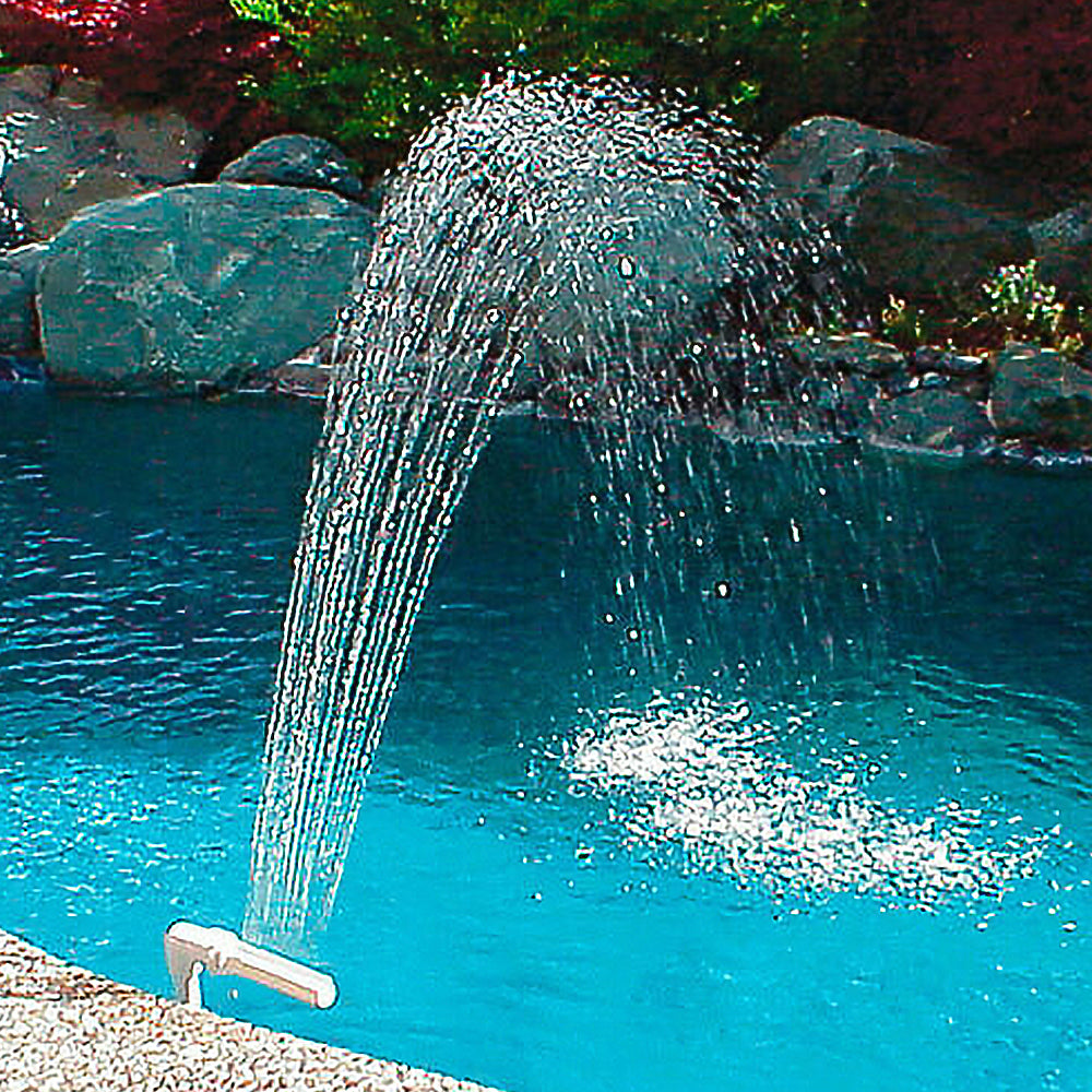 Swimming Pool Sprinkle Accessories Fountain Spray Water Bracket-Single Fountain Head and Pipe Adapter