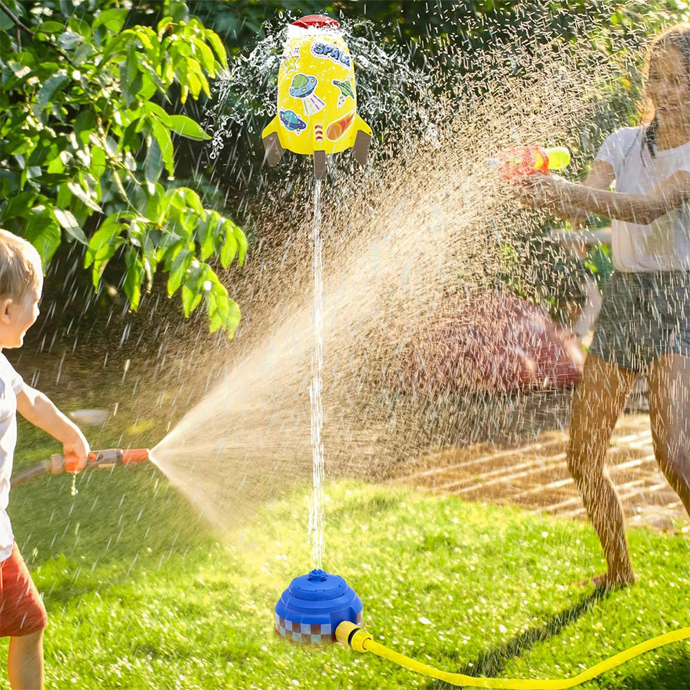 Water Rocket Launcher Water Pressure Lift Sprinkler Toy