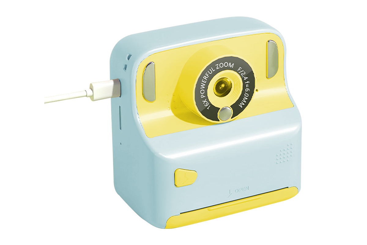Instant Print Camera Toy with 32GB Memory Card and 5 Rolls Print Paper