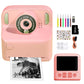 Instant Print Camera Toy with 32GB Memory Card and 5 Rolls Print Paper
