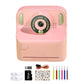 Instant Print Camera Toy with 32GB Memory Card and 5 Rolls Print Paper
