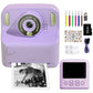 Instant Print Camera Toy with 32GB Memory Card and 5 Rolls Print Paper