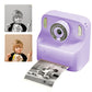 Instant Print Camera Toy with 32GB Memory Card and 5 Rolls Print Paper