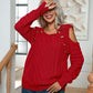Elegant  Crewneck Long Sleeve Knit Pullover Sweater