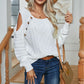 Elegant  Crewneck Long Sleeve Knit Pullover Sweater