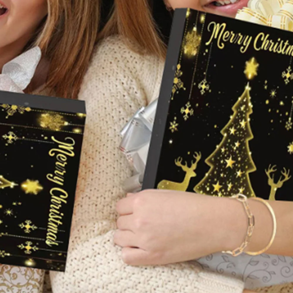 Christmas Advent Calendar 24 Days Countdown Jewelry Bracelets Necklaces Earings Kit