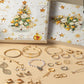 Christmas Advent Calendar 24 Days Countdown Jewelry Bracelets Necklaces Earings Kit