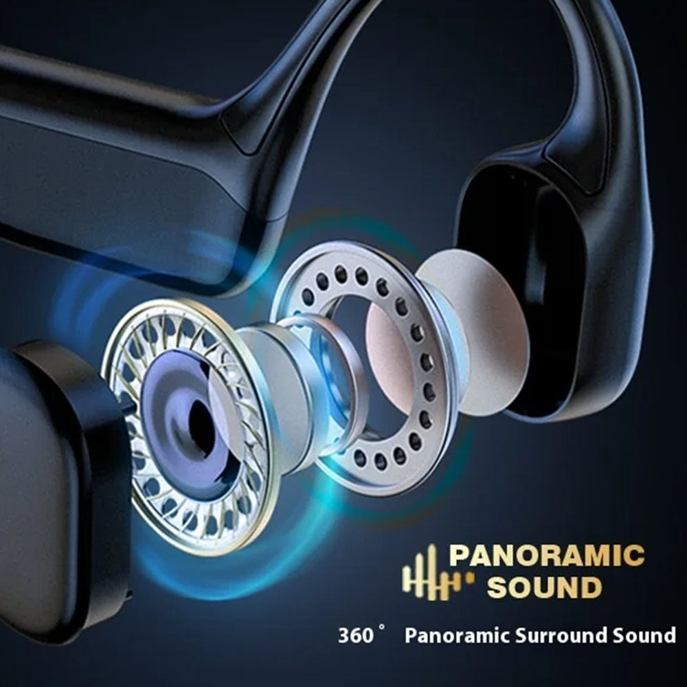 Sport Ear Bone Conduction Headphone Bluetooth IPX8 Waterproof Earphones